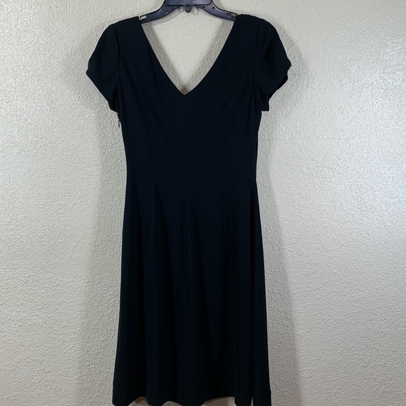 Banana Republic Dress Black V-neck Size 2 - Picture 12 of 14